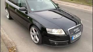 Audi a6 c6 30 tdi quattro sound amp launch start [upl. by Annayat]