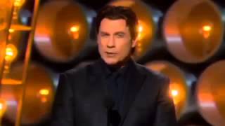 JOHN TRAVOLTA THE BIGGEST OSCAR FAIL EVER Idina Menzel BUTCHERED [upl. by Leddy]