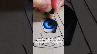 Drawing Naruto’s eye with Arteza Colour Pencils shorts [upl. by Aicela709]