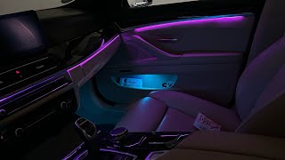 BMW F10 Ambientebeleuchtung nachrüstung RGB [upl. by Artied]