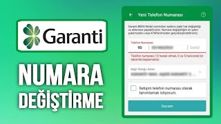 Garanti Bankası Numara Güncelleme  Garanti Mobil Numara Değiştirme [upl. by Johnston932]