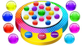 Learn Colors With Dancing Balls Finger Family  Best Learning Videos For Toddlers [upl. by Nnylarac]