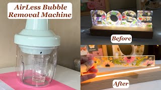 The Most Effective Resin Bubble Remover  Resiners AirLess Machine [upl. by Tace]