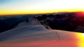 Mont Blanc 4810m cosmique route solo Climber´s PLK [upl. by Koball779]