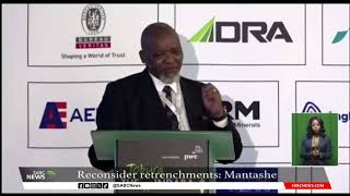 Minister Gwede Mantashe appeals to mining companies to reconsider their planned retrenchments [upl. by Vilma]