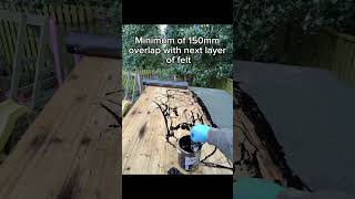 Tutorial on how to felt a shed roof handyman huddersfield tutorial youtube youtubeshorts learn [upl. by Haile]