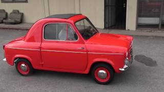 Newly restored Vespa 400 car goes for its first drive [upl. by Mont]