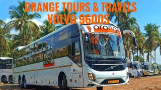 Volvo B8R 9600s Of Orange Tours amp Travels Entering Bangalore Parking After Might Run From Hyderabad [upl. by Christmas]