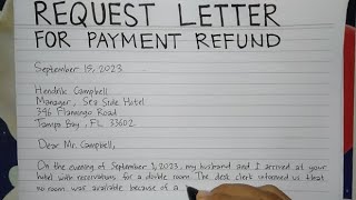 How To Write A Refund Request Letter Step by Step Guide  Writing Practices [upl. by Maleeny]