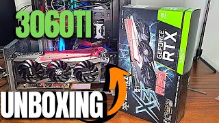 RTX 3060 Ti INNO3D ICHILL x3 RED UNBOXING [upl. by Shepard]