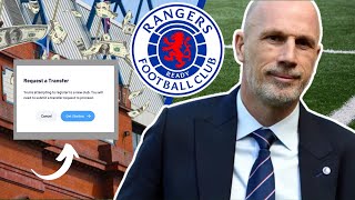 RANGERS STAR MAN HANDS IN TRANSFER REQUEST   Gers Daily [upl. by Daenis]