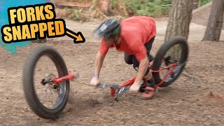 RIDING THIS £250 AMAZON FAT BIKE UNTIL IT SNAPS  FACE PLANT [upl. by Nahtiek967]