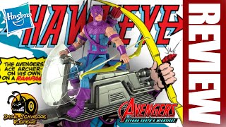 Hasbro  Marvel Legends HAWKEYE WITH SKYCYCLE Avengers 60th Anniversary Review [upl. by Yaresed502]