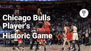 Bulls Star Makes History Against Pistons [upl. by Pangaro]