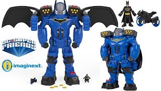 IMAGINEXT BATBOT EXTREME BATMAN ROBOT OVER 2 FEET INCLUDES BATCYCLE AND LAUNCHER JAIL POWER RANGERS [upl. by Madeleine]