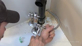 How To Install A Water Line To Your Fridge Pex amp Copper [upl. by Windy]