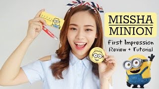 Missha Minions  First Impressions Makeup Tutorial  Review  Eng Sub [upl. by Ellahcim]