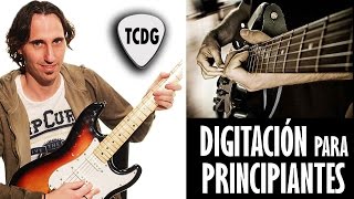 Como tocar guitarra eléctrica ejercicios de digitación Tutorial para principiantes 12 TCDG [upl. by Hendrik]