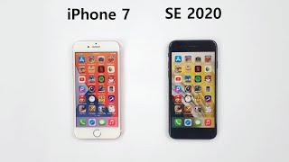 iPhone SE 2020 vs iPhone 7  2024 SPEED TEST [upl. by Lauber775]