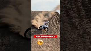 The world’s biggest NEAR CRASH on a dirt bike… [upl. by Glennon104]