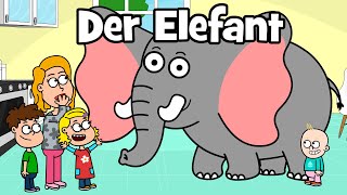 ♪ ♪ Tierlied Urlaub Familie  Bade Song  Der Elefant Song  Hurra Kinderlieder [upl. by Loise433]