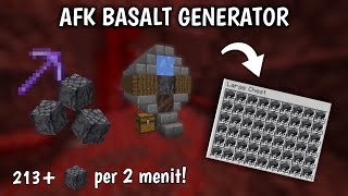 Cara Membuat Basalt GeneratorFarm 120  Minecraft Tutorial Indonesia [upl. by Maiga395]