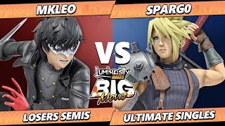 LMBM 2024 Losers Semis  MkLeo Joker Vs Spargo Cloud Smash Ultimate  SSBU [upl. by Afatsuom]