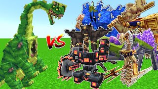 ZOMBIFAURUS MY MOD VS LENDERS CATACLYSM MINIBOSSES  MINECRAFT [upl. by Hartill]