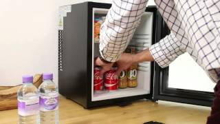 iceQ 24 Litre Glass Door Mini Bar Fridge  Black [upl. by Ahseirej]