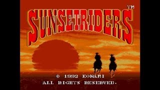 Sunset Riders  Walkthrough Sega Genesis [upl. by Tersina]