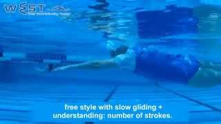 Learn to swim freestyle in WEST swimming technique step 9 [upl. by Pubilis]