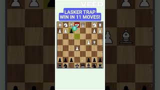 Chess in 1 Minute Lasker Trap chess chesstraps [upl. by Dlanor168]