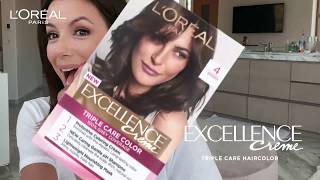 100 Gray Coverage with L’Oreal Excellence Creme Hair Color [upl. by Pournaras]