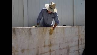 Retaining wall drainage in tight space [upl. by Nennerb]