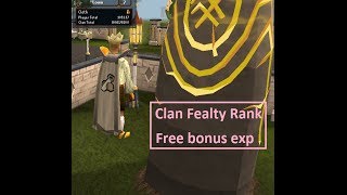 Runescape  Clan Fealty Rank explanation [upl. by Raybourne]