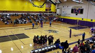 Graham Kapowsin  Puyallup High School Volleyball 10124  Set 2 of 4 [upl. by Avram976]