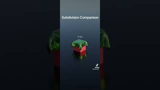 Subdivision Comparison comparison blender3d cycles blender3d [upl. by Cutlip]