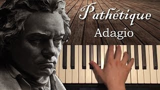 Beethoven  Pathétique Sonata  2nd Movement Piano Tutorial Lesson [upl. by Amir]