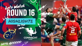 Munster v Connacht  Instant Highlights  Round 16  URC 202324 [upl. by Yelsew581]