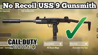 Best No Recoil USS 9 Gunsmith amp Gameplay in COD Mobile  Call of Duty Mobile [upl. by Harp]