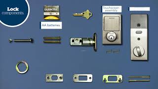 How To Install Your Schlage Sense™ Smart Deadbolt [upl. by Zoa]