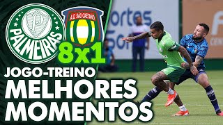 PALMEIRAS 8 X 1 SÃO CAETANO  MELHORES MOMENTOS  JOGOTREINO [upl. by Follansbee]