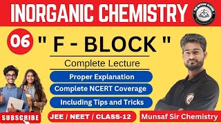 f Block Elements  f Block Elements class 12  d And f Block Elements Class 12  d And f Block L06 [upl. by Ardnassac]