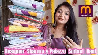 Huge Meesho kurta Sharara  Plazzo SuitSet Meesho Sale festivewear diwalispecial collection ootd [upl. by Noda]