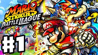 Mario Strikers Battle League  Gameplay Walkthrough Part 1  Cannon Cup with Mario [upl. by Nodnas]