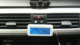 Digital car vehicle thermometer in out temperature [upl. by Enigroeg]