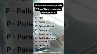 7 Ps of Neurovascular Assessment NCLEX Prep nclex nclexreview nursingstudent [upl. by Annola]