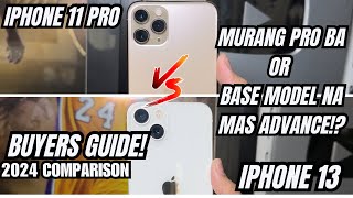 IPHONE 11 PRO VS IPHONE 13 MURANG PRO OR MAS ADVANCE NA BASE MODEL PHONE COMPARISON 2024 [upl. by Odericus]