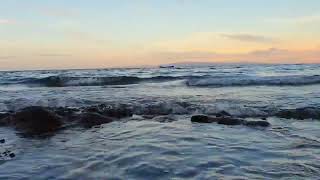 Most beautiful sea view sunset evening beach seasea beautiful 4k [upl. by Dominik70]