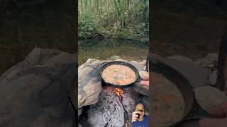 Norwegian Salmon Fettuccine Salmon Fish Pasta youtubeshorts outdoorcooking [upl. by Annabel444]